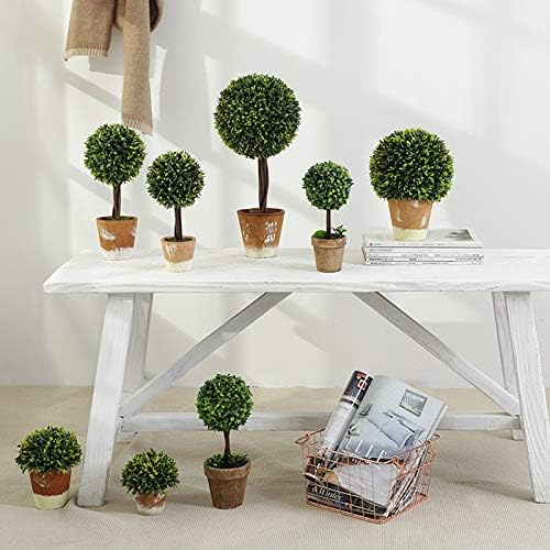 Fake Plants Mini Artificial Topiary Plant in Ceramic Pot