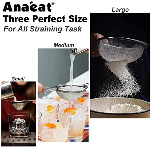 Fast Durable Premium Stainless Steel Colander for Sifting Dry Ingredients