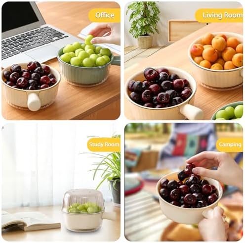 Iensen 2-Piece Compact Colander BPA-Free Dishwasher Safe