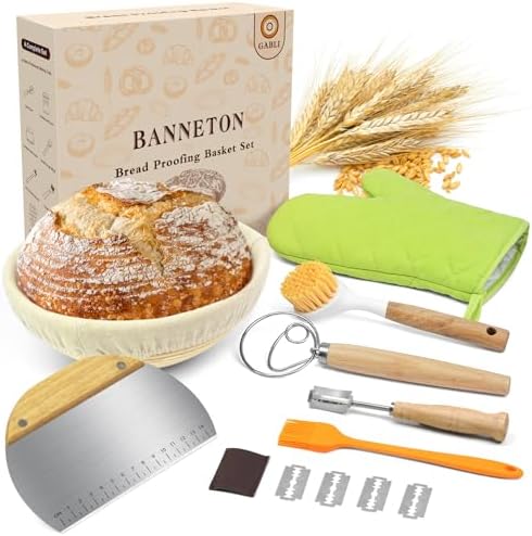 9-Inch Sourdough Banneton with Rattan Design