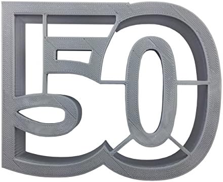 Number 50 Cookie Cutter 375-Inch Hand-Made in the USA