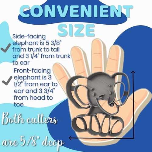 Elephant Cookie Cutters - Fun for Baking and Gifting