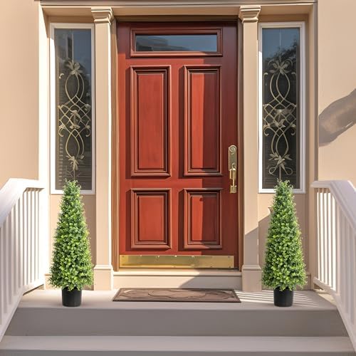 32 Boxwood Topiary Floor Planter artificial Cedar Tree for Indoors