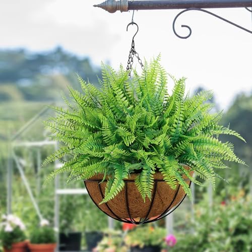 Bassion Boston Outdoor Artificial Ferns