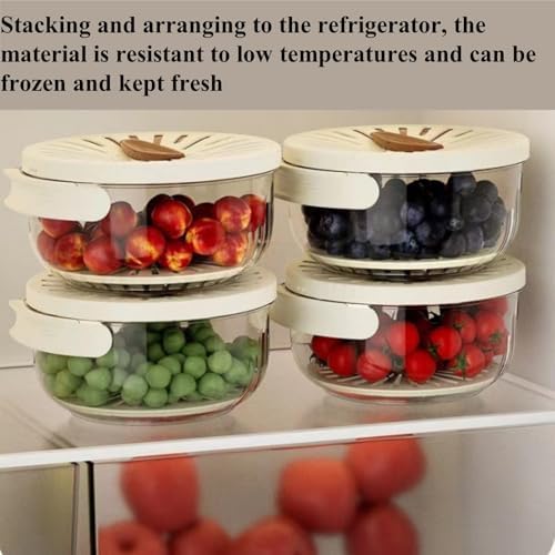 Fruit Washing Basket with Strainer and Lid