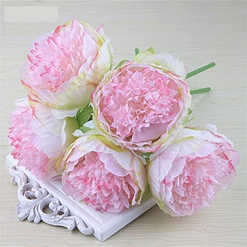 GaRcan White Peonies Pink Roses Artificial Flowers with Pots guarantor artificial bouquets