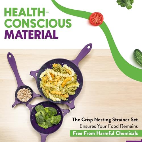 Crisp 3-Piece Nesting Strainer Set
