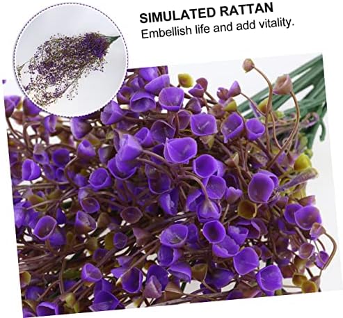 GRCQLWT Greenery Garland Artifictional Purple Rattan Wall Hanging Decor
