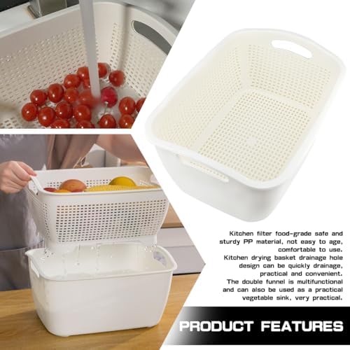 Double-Layer BPA-Free Vegetable and Fruit Basket