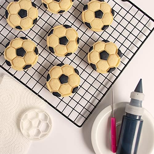 Extra Small Soccer Ball Cookie Cutter from Bakerlogy