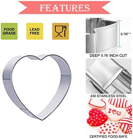 Valentines Day Heart Cookie Cutter Set
