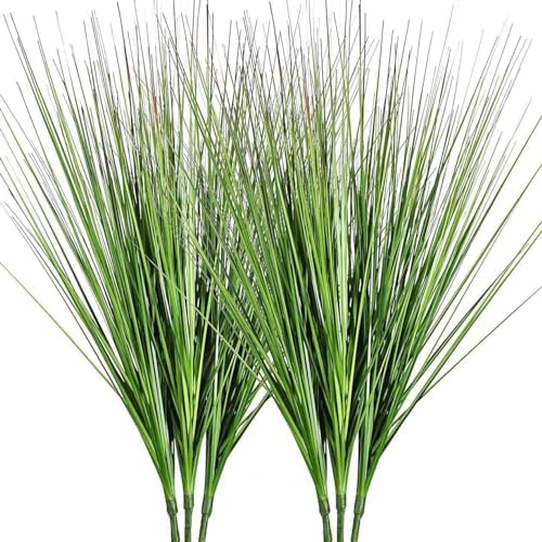 Beebel27 Artificial Plants Onion Grass Greenery Faux Fake Shrubs Plant
