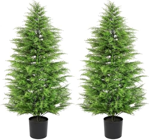 Lively 48 Cedar Topiary for Front Porch Pack of 2