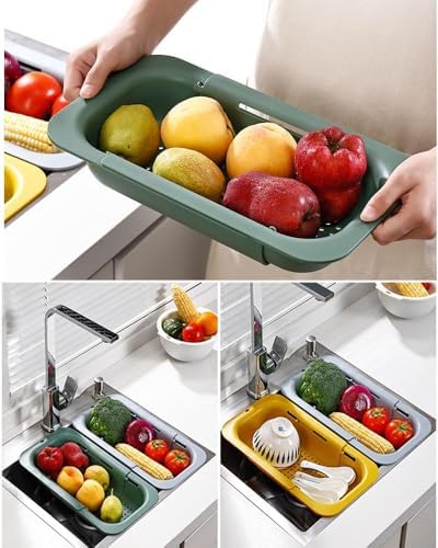 Adjustable Expandable Collapsible Kitchen Colander