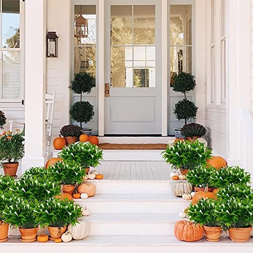 Uieke 6Pcs Outdoor Artificial Plants for Hanging Planters