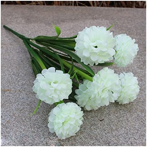 GaRcan Artificial Flowers 1pc White Mini Hydrangea Bouquet