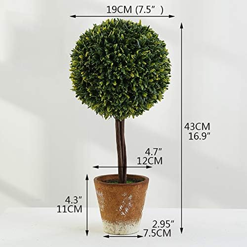 Fake Plants Mini Artificial Topiary Plant in Ceramic Pot