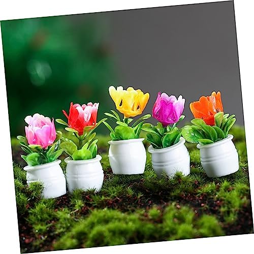 GRCQLWT 10pc Simulated Plant Model for Fariry Garden