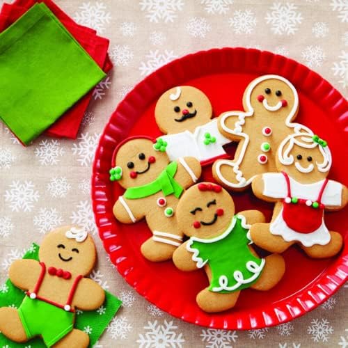 Gingerbread Man Cookie Cutters Set - 3-Piece Stainless Steel