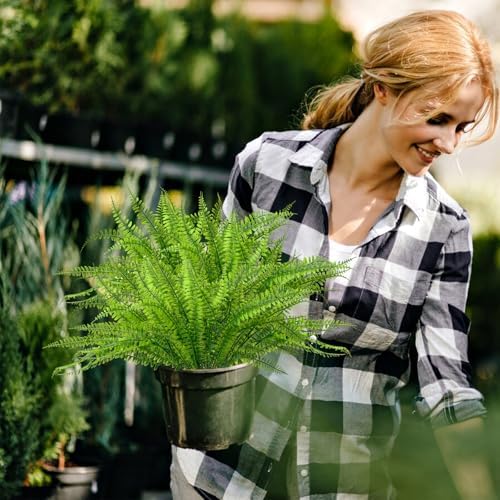 Artificial Outdoor Plants Fake Boston Fern Stems
