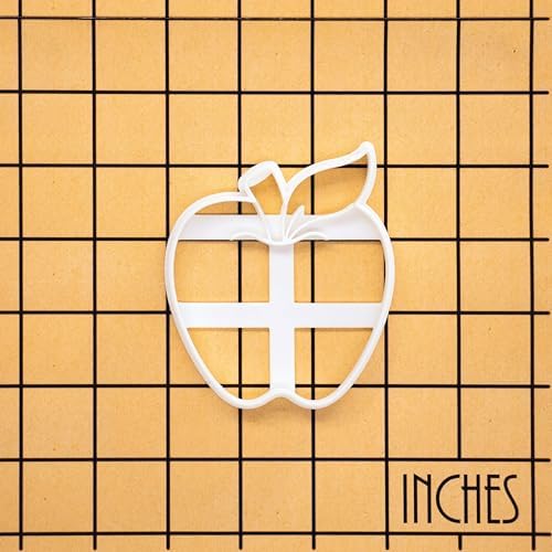 Bakerlogy Handcrafted Apple Cookie Cutter Biscuit Cutter for Home Kitchen