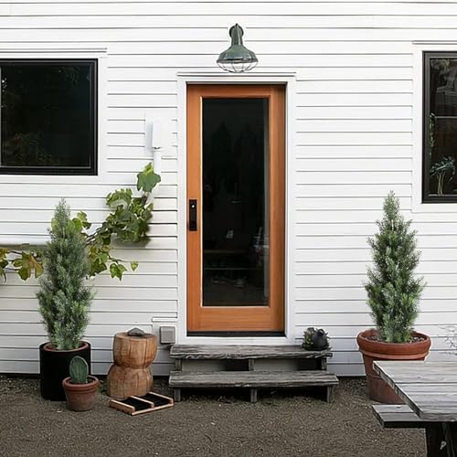 Momoplant 31 in Tall Artificial Cedar Topiary 2 Pack