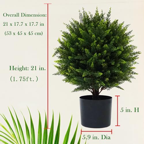 21 Artificial Cedar Topiary Set