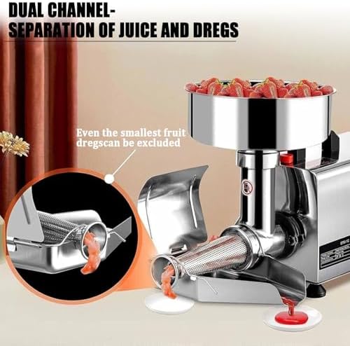 URJWAN Electric Tomato Strainer with Stainless Steel Frame and Pure Copper Motor