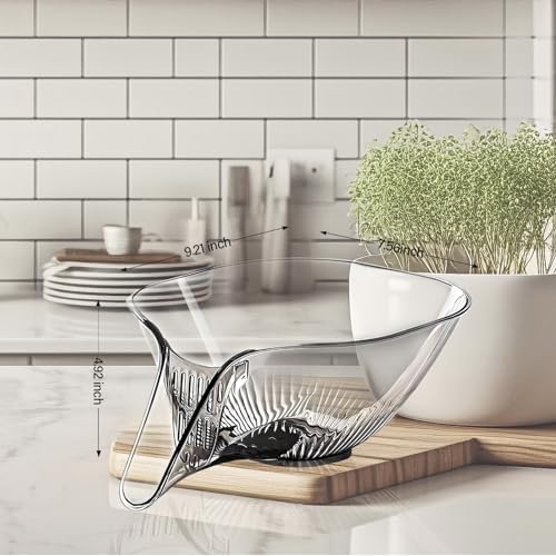 Yamjug Drainage Basket 3-Piece Multi-Functional Kitchen Tool for Fast Cleansing