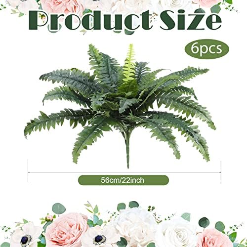 Faux Fern Decorative Plant Set for Home Decor