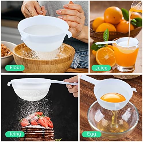Worldity 4-Piece Fine Mesh Strainer Set