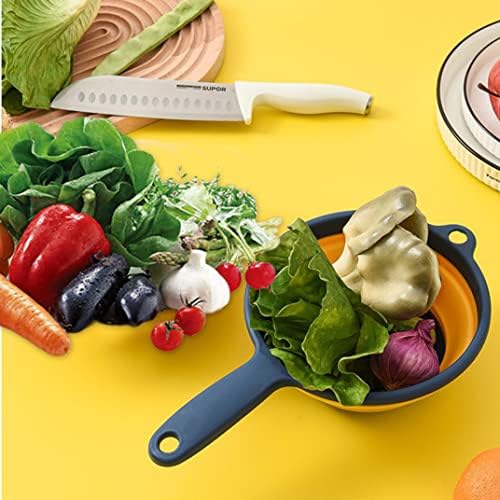 Eioflia Collapsible Kitchen Colander with Handle for Fruits Vegetables
