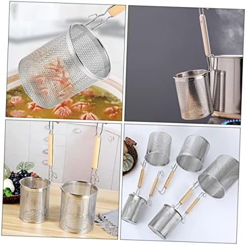 STOBAZA Stainless Steel Colander Basket for Noodle and Vegetable Straining