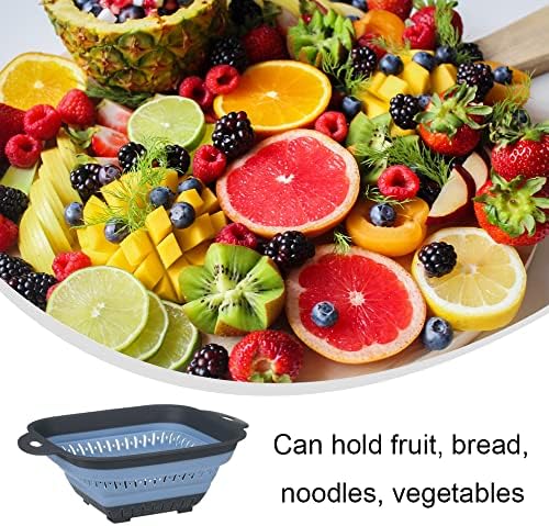 Collapsible Colander Folding Food Strainer for Kitchen Use