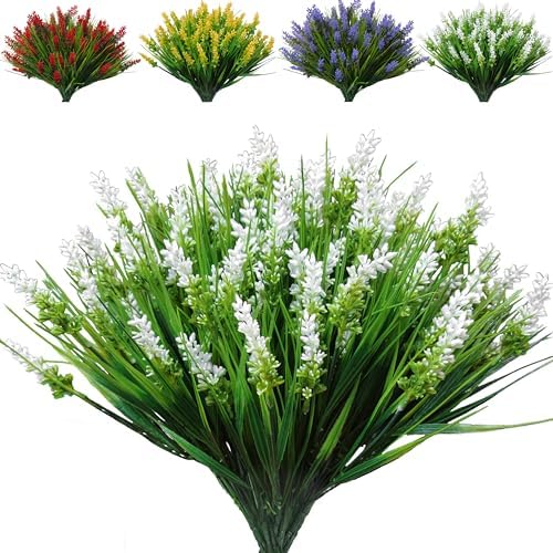 12 Bundles Artificial Plant - Fake Monkey Grass Outdoor