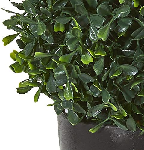 13-inch Boxwood Topiary Nearly Natural UV-Resistant IndoorOutdoor