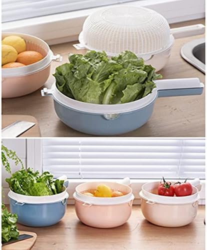 Cabilock Double Layer Fruit StrainerHigh-Quality Kitchen Colander for Washing Fruits Vegetables