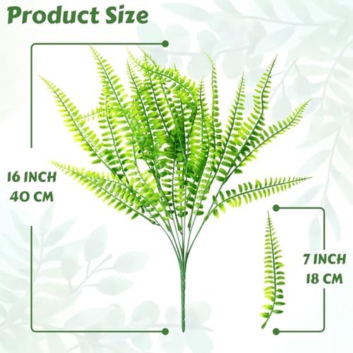 Artificial Outdoor Plants Fake Boston Fern Stems