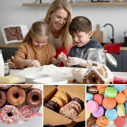 3-Piece Round Cookie Cutters Durable Safe Includes Protective Top Pieces