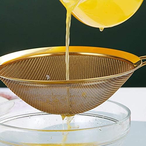 Kyraton Gold Fine Mesh Strainer Set - 3 Pieces