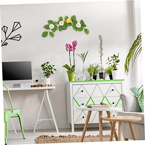 2 Pcs Small Lemon Pendants Fake Vine Plant Summer Garland