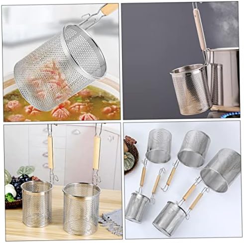 Stainless Steel Noodle Strainer Basket - Easy Cooking Solution
