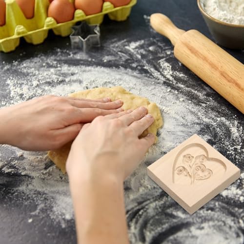 ORDERcod - Quality Wooden Cookie Mold for Home Use