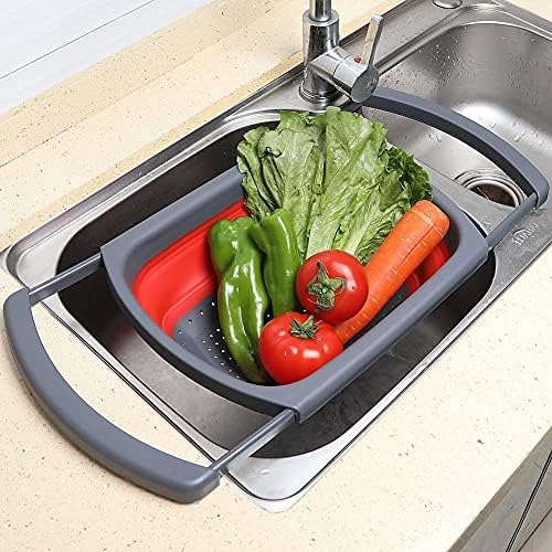 Collapsible Colander Red