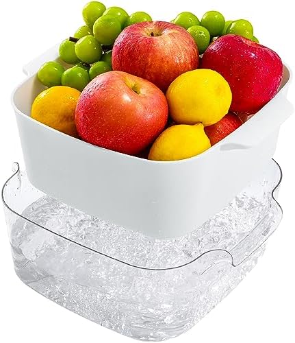 82 Quart 2-in-1 Fruit Strainer Set BPA-Free Colanders Bowl