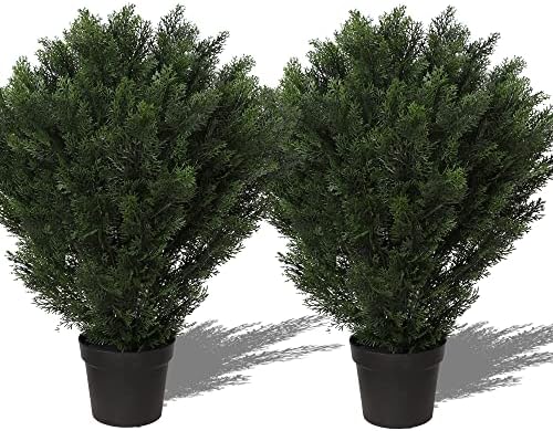 Set of 2 Fake Boxwood Topiary 42-inch