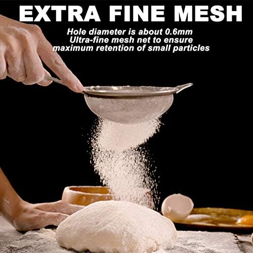 Fast Durable Premium Stainless Steel Colander for Sifting Dry Ingredients