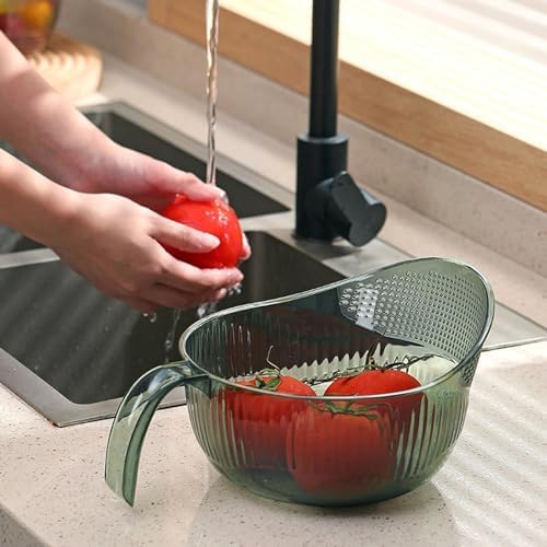Leyile Functional Rice Washing Colander Efficient Drain Basket