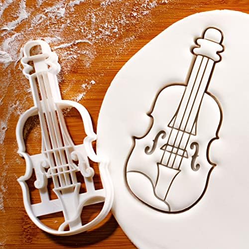 Bakerlogy Violin Cookie Cutter Perfect for Baking or Crafts