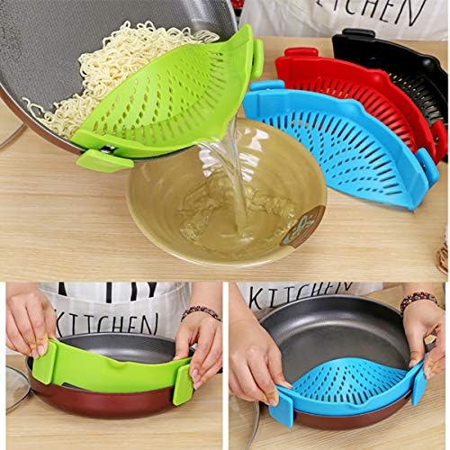 UpTuoLi Snap Strainer Clip On Colander For Pots Pans